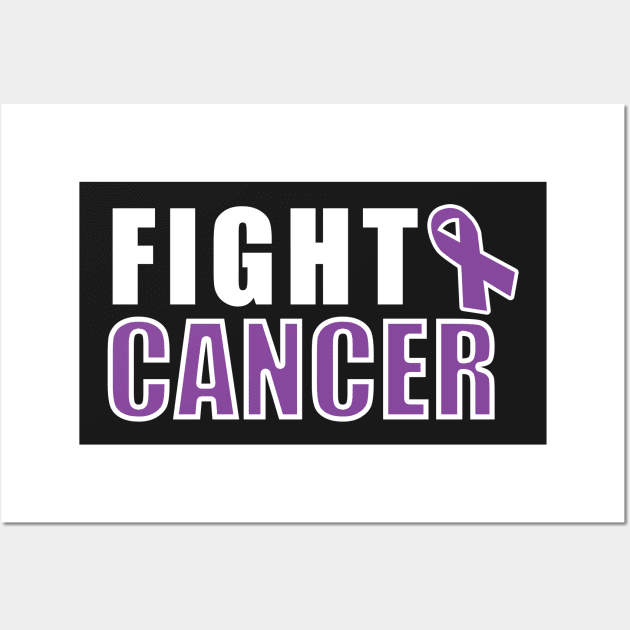 Fight Cancer - Cancer Motivation Wall Art by mangobanana